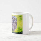 Niedliche Owl-Malerei Kaffeetasse (VorderseiteRechts)