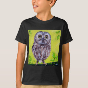 Niedliche Owl-Malerei T-Shirt