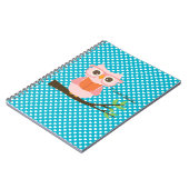 Niedliche Owl Reading Notizblock (Linke Seite)