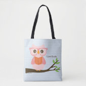 Niedliche Owl Reading Tasche (Vorderseite)