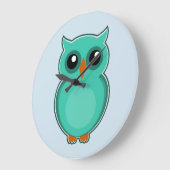 Niedliche OWL-Uhr Große Wanduhr (Winkel)