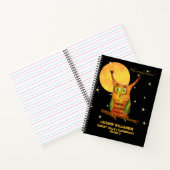 Niedliche Owl Wasserfarbe Stilschule Jahr Notizblock (Innenseite)