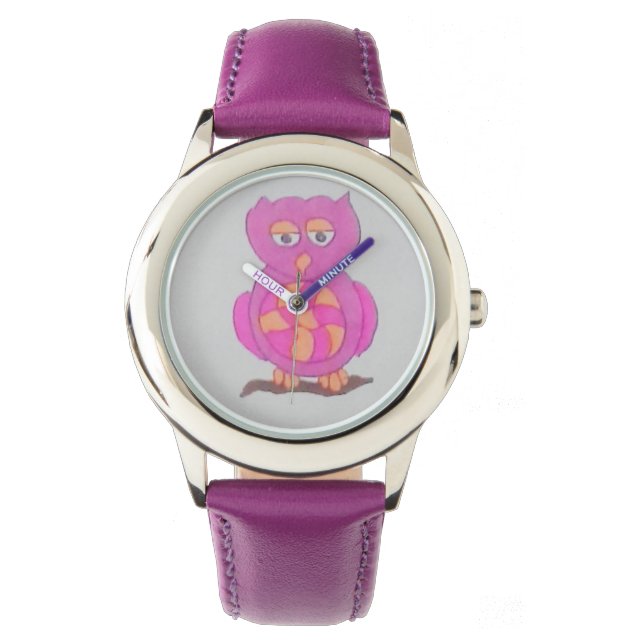 Niedliche Owl Watch Armbanduhr (Vorderseite)