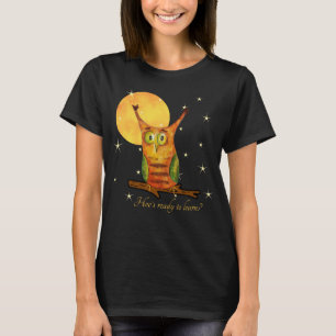 Niedliche Owl Watercolor Stilschule Jahr auf der R T-Shirt