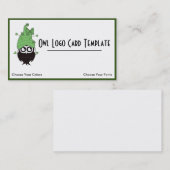 Niedliche Owl Wear-Hut-Logo-Visitenkarte Visitenkarte (Vorne/Hinten)