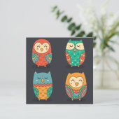 Niedliche Owls (Stehend Vorderseite)