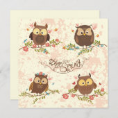 Niedliche Owls (Vorne/Hinten)