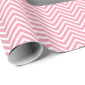 Niedliche Owls auf Zweig Baby Girl Dusche Rosa Geschenkpapier (Rolleneckpunkt)