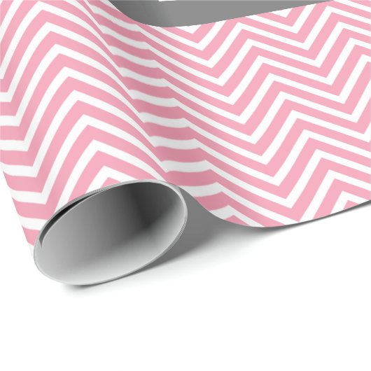 Niedliche Owls auf Zweig Baby Girl Dusche Rosa Geschenkpapier (Rolleneckpunkt)