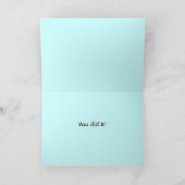 Niedliche Owls Braut und Groom Hochzeit Glückwunsc Karte (Innenseite)