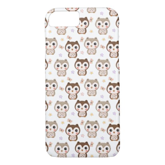 Niedliche Owls Case-Mate iPhone Hülle (Rückseite)