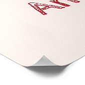 Niedliche Owls Couple Names Personalisiert Poster (Ecke)