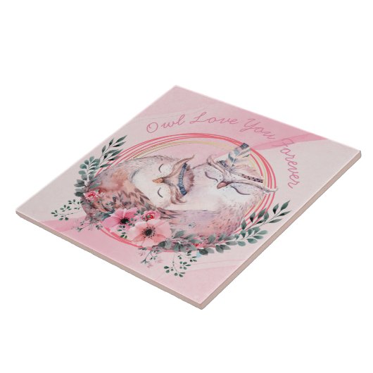 Niedliche Owls Fliese (Seite)