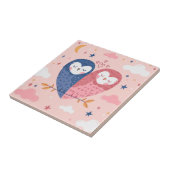 Niedliche Owls Fliese (Seite)