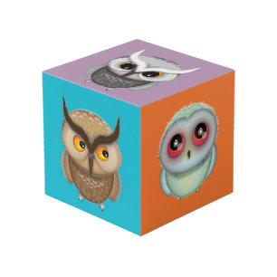 Niedliche Owls Foto Cube Kids Owl Liebhaber Würfel