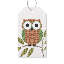 Niedliche Owls-Geschenkmarke