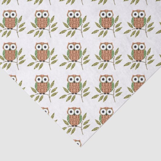 Niedliche Owls Geschenkpapier Seidenpapier (Ausschnitt)