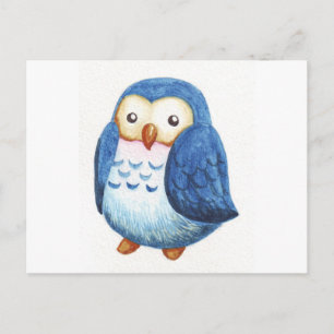 Niedliche Owls gestrichen Postkarte