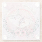 Niedliche Owls Glasuntersetzer (Rückseite)