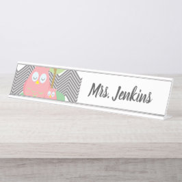 Niedliche Owls Grundschullehrer Schreibtisch Namen Schreibtischnamensplakette