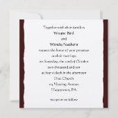 Niedliche Owls Hochzeit Braut und Bräutigam Save t The Date (Rückseite)