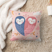 Niedliche Owls Kissen (Decke)