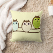 Niedliche Owls Kissen (Decke)