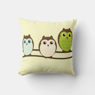 Niedliche Owls Kissen