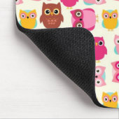 Niedliche Owls Mousepad (Ecke)