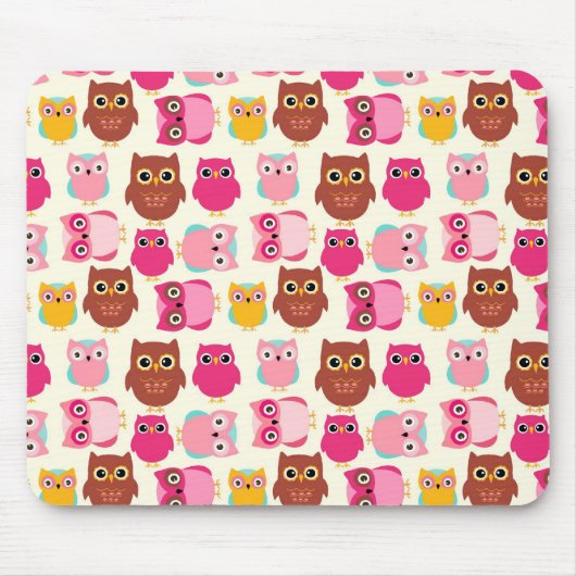 Niedliche Owls Mousepad (Vorne)