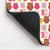 Niedliche Owls Mousepad (Ecke)