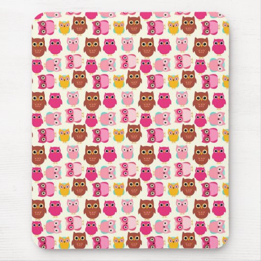 Niedliche Owls Mousepad (Vorne)