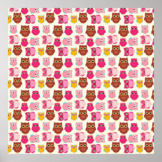 Niedliche Owls Poster