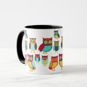 Niedliche Owls Tasse (Vorderseite Links)
