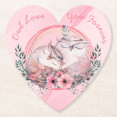 Niedliche Owls Untersetzer (Vorderseite)