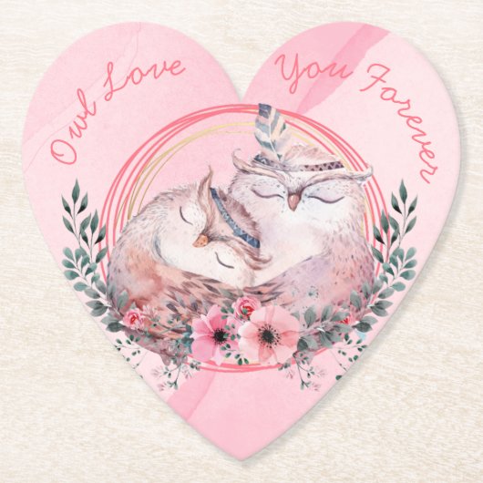 Niedliche Owls Untersetzer (Vorderseite)