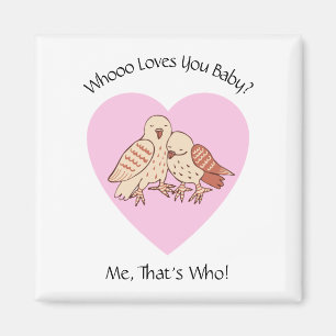 Niedliche Owls Valentine Holiday Wer Lieben You Ba Magnet