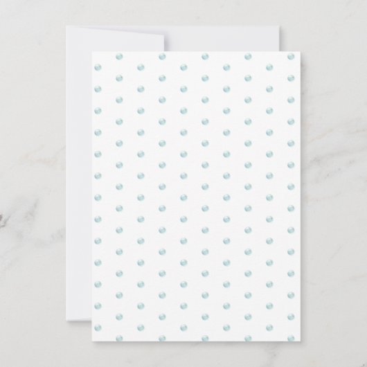 Niedliche Ozeane Geburtstagsfeier Einladung (Rückseite)