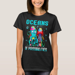 Niedliche Ozeane mit Möglichkeiten Sommerlesen 202 T-Shirt