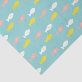 Niedliche Ozeanfische Schwimmen Whimsikisch nautis Seidenpapier (Ausschnitt)