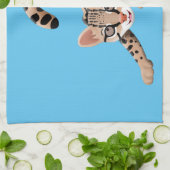 Niedliche Ozelot-Cartoon-Abbildung Geschirrtuch (Gefaltet)