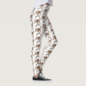 Niedliche Ozelot-Cartoon-Abbildung Leggings (Rechts)