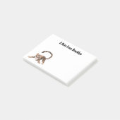 Niedliche Ozelot-Cartoon-Abbildung Post-it Klebezettel (angewinkelt)