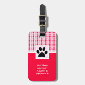 Niedliche Paarbildung Gepäckanhänger (Vorderseite vertikal)