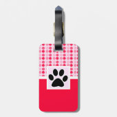 Niedliche Paarbildung Gepäckanhänger (Rückseite vertikal)