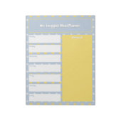 Niedliche Paarbildung | Speisekarte Notizblock (Rotiert)