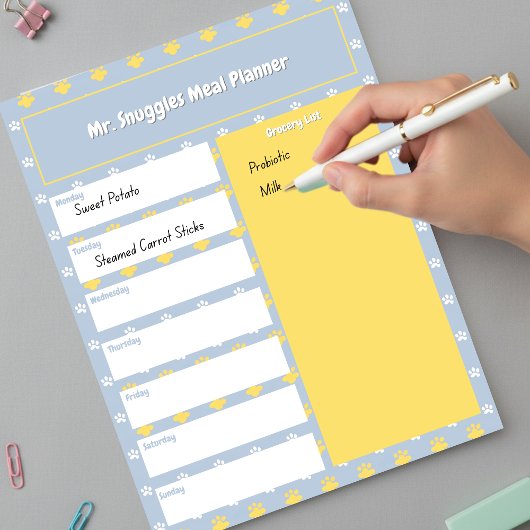 Niedliche Paarbildung | Speisekarte Notizblock