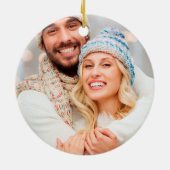 Niedliche Paare Erstes Foto Ornamente (Hinten)