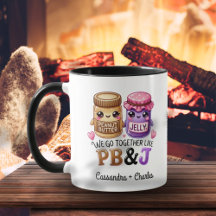 Niedliche Paare - Geschenk "Gemeinsam wie PB & J"