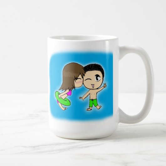 Niedliche Paare Kaffeetasse (Rechts)